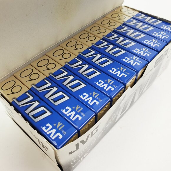 JVC MiniDV DVC Video Tapes 10 Pack 60 Minute Blank Cassettes NOS NIB - Picture 3 of 9